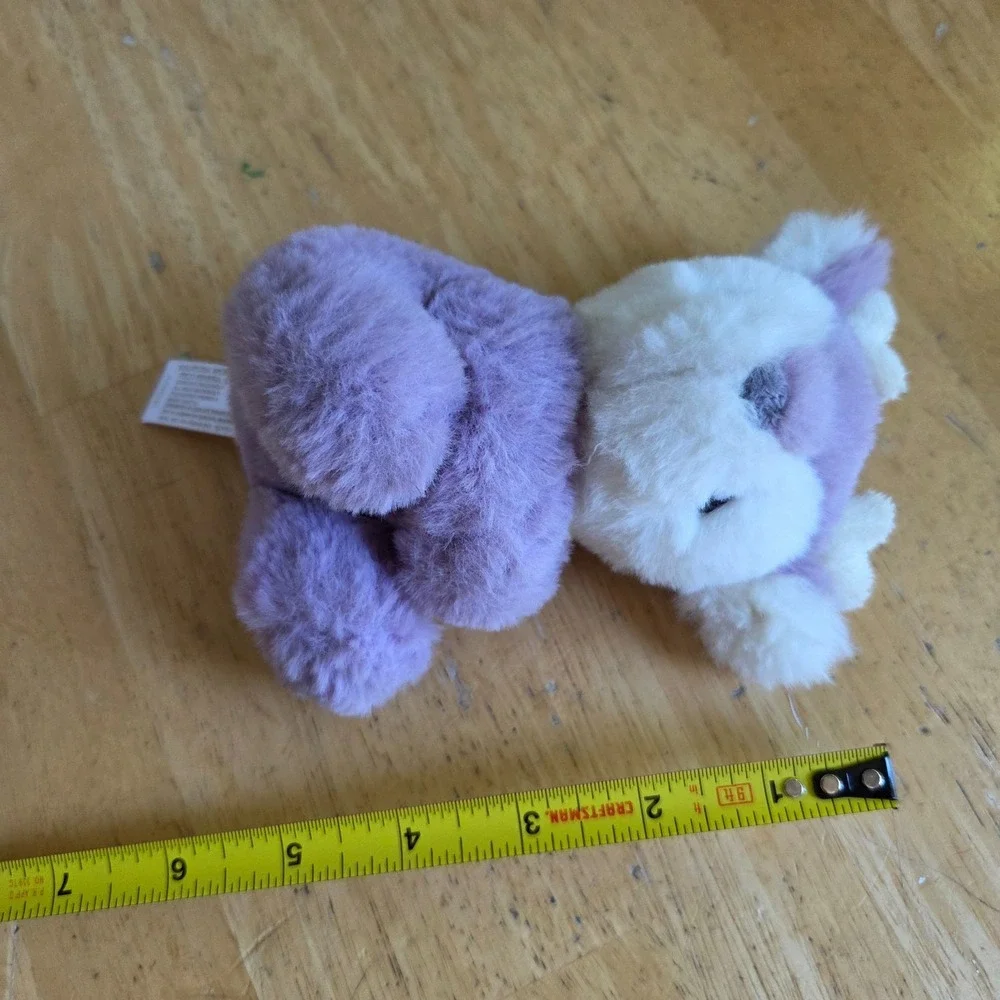 Lot of 3 Eco Ebba Aurora Plush Rattles 6 inch Willow Fawn Coby Cow Milo Monkey